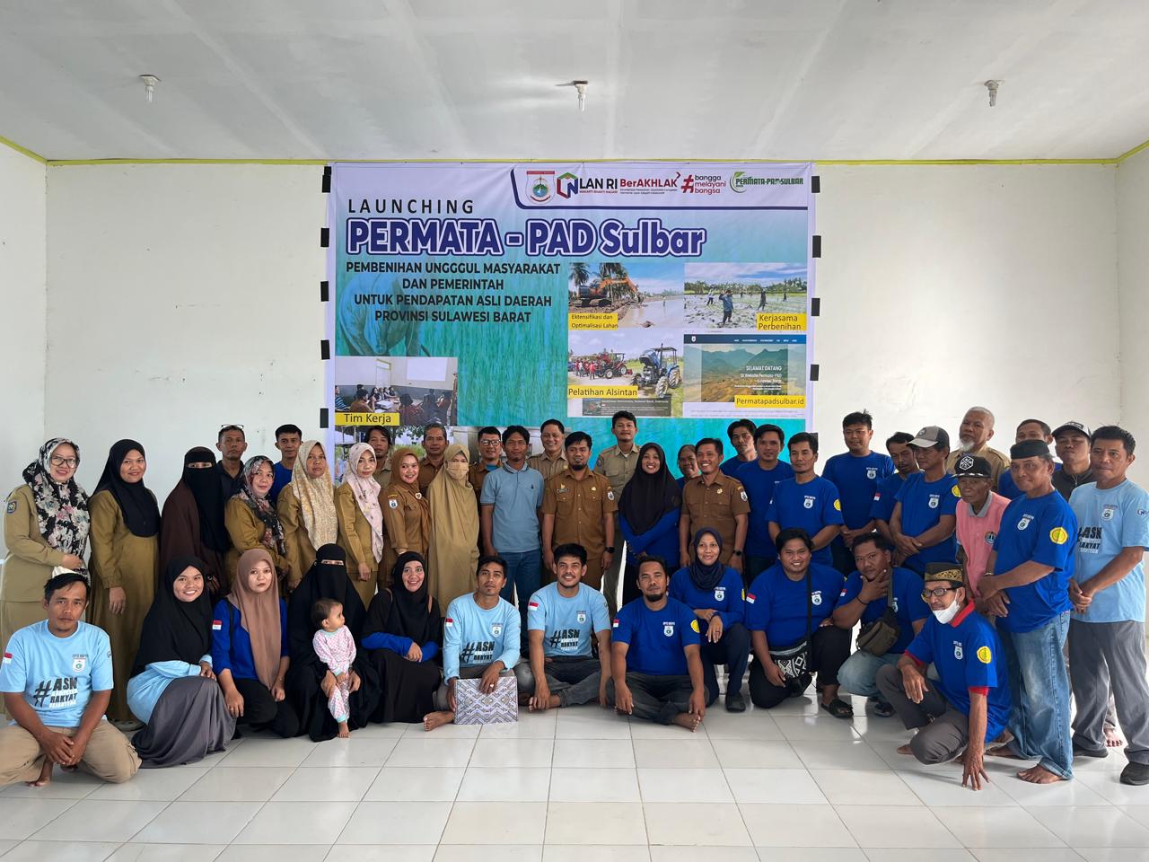 LAUNCHING. UPTD BBTPH Sulbar melakukan launching program PERMATA-PAD Sulbar di BBTPH Sulbar di Lantora Kelurahan Takatidung Kecamatan Polewali